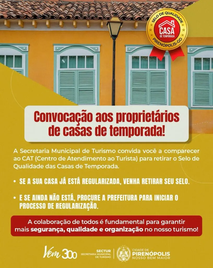 Garanta o Selo de Qualidade e valorize sua casa em Piri