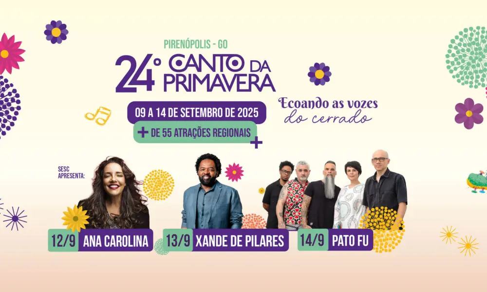 Canto da Primavera: Festival Agita Pirenópolis em Setembro