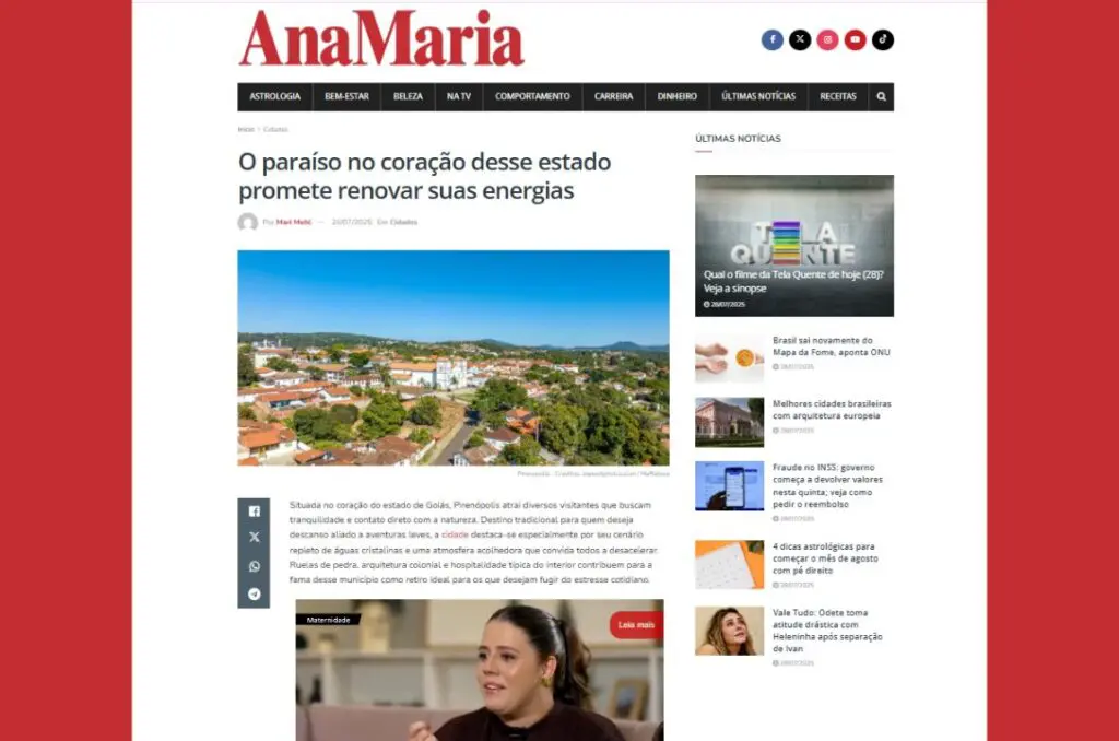 Pirenópolis ganha novo destaque na mídia nacional
