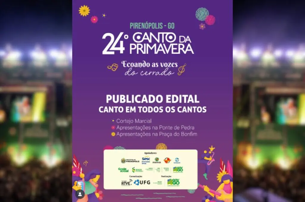 Edital aberto para o 24º Canto da Primavera: inscreva-se!