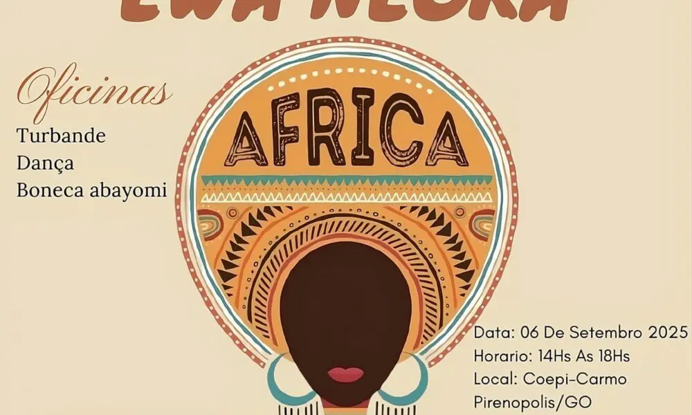 Ewa Negra traz oficinas gratuitas de cultura africana em Pirenópolis