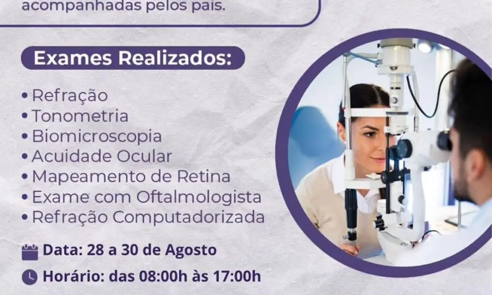 Pirenópolis recebe Mutirão da Visão com exames gratuitos