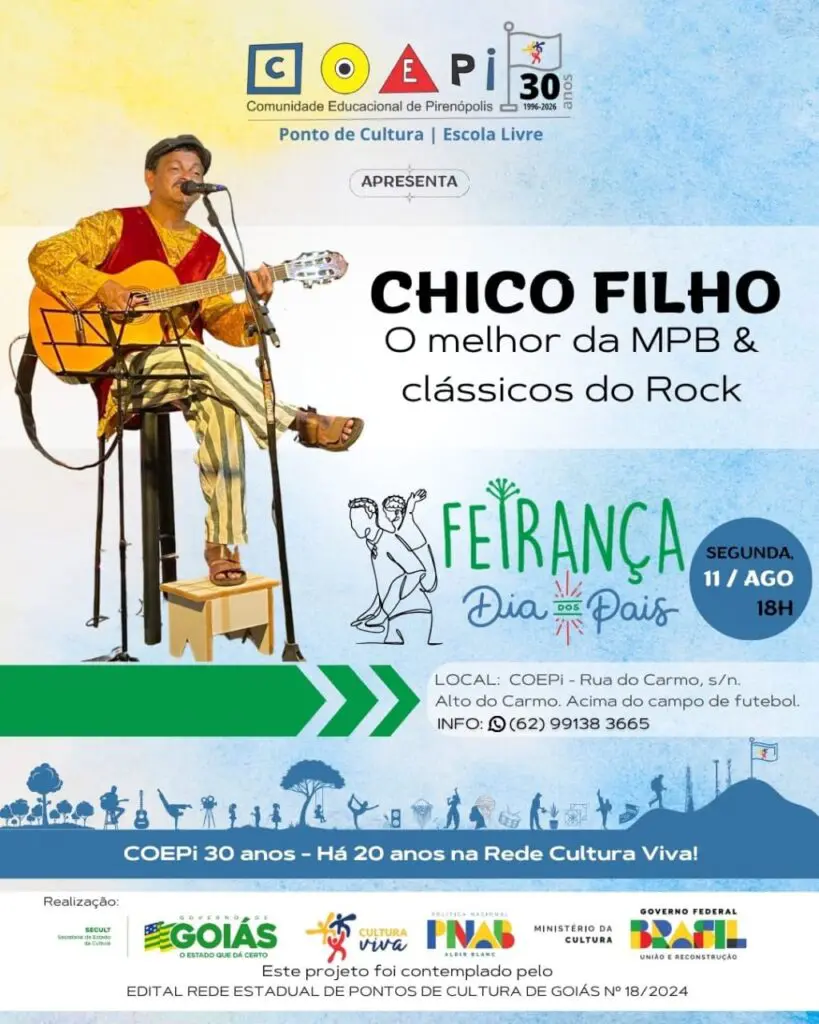 Feirança Dia dos Pais na COEPi: música, gastronomia e cultura