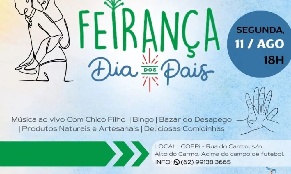 Feirança Dia dos Pais na COEPi: música, gastronomia e cultura