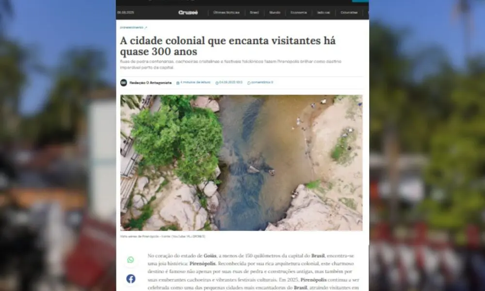 O Antagonista exalta charme e tradição de Pirenópolis