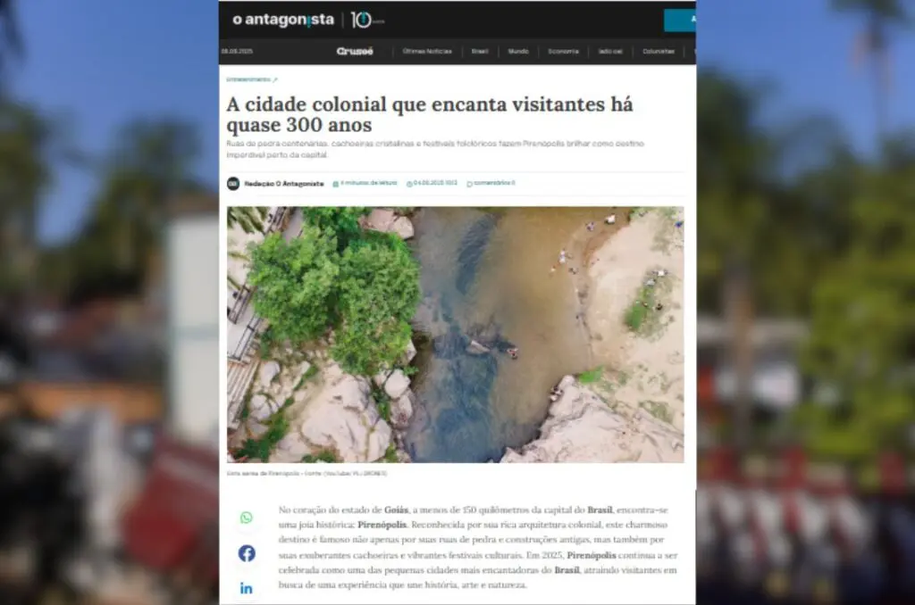 O Antagonista exalta charme e tradição de Pirenópolis