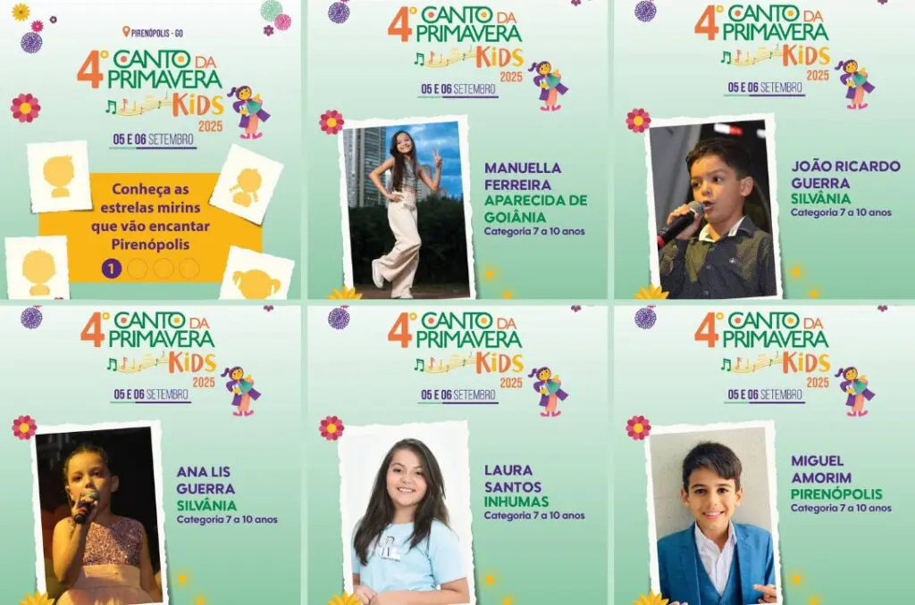 Confira os selecionados do Canto da Primavera Kids 2025