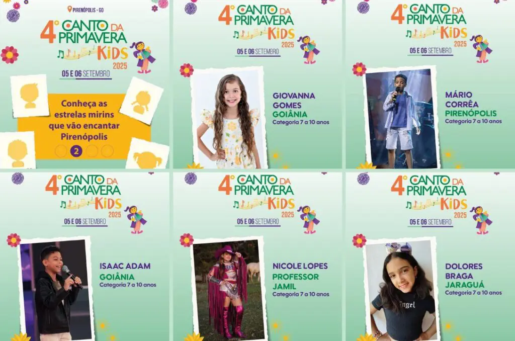 Canto da Primavera Kids 2025: Novos talentos selecionados