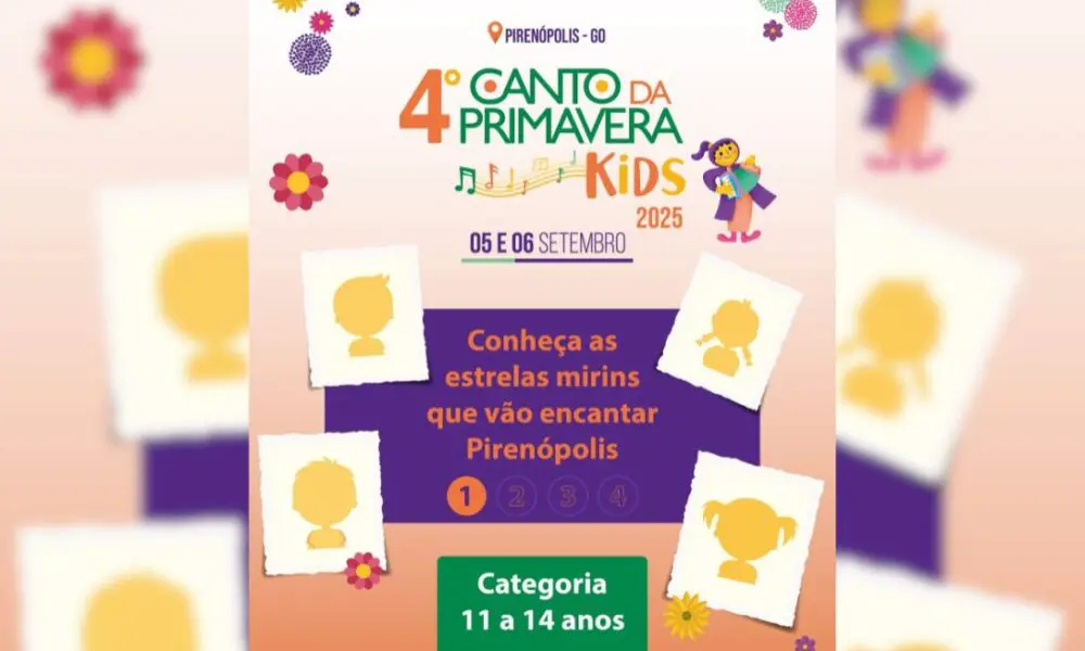 Canto da Primavera Kids anuncia talentos de 11 a 14 anos