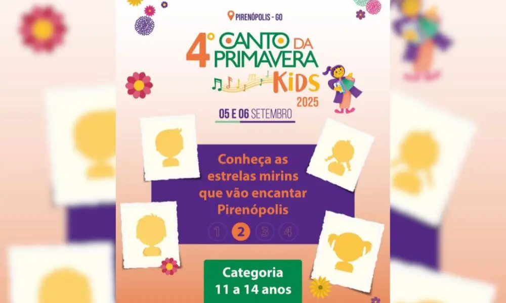 Saiu a segunda lista de 11 a 14 anos para o Canto Kids