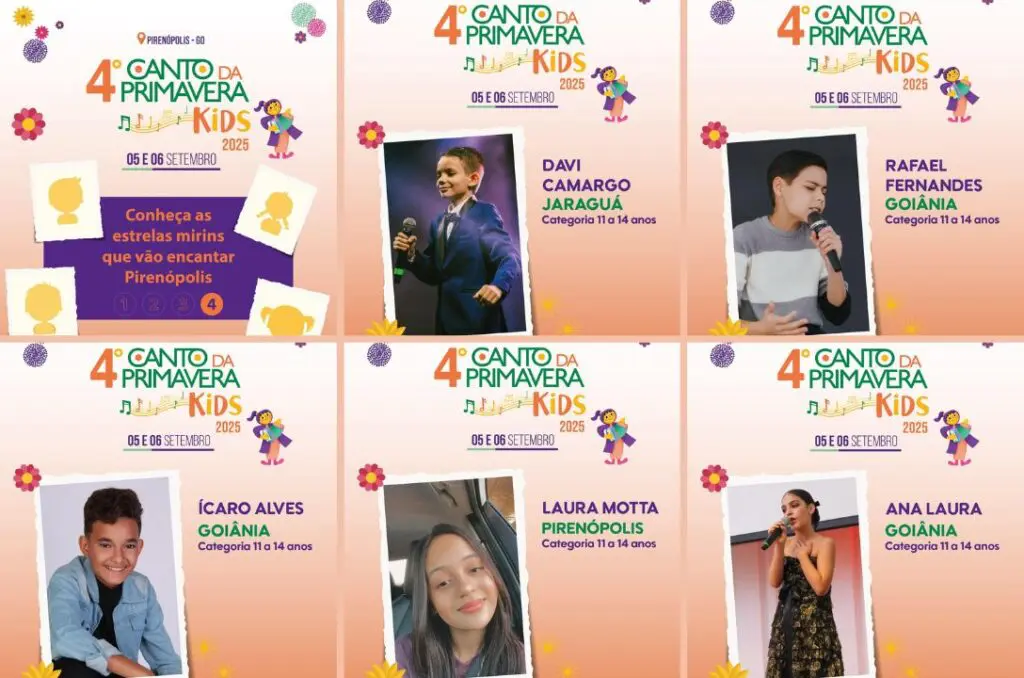 Últimos selecionados de 11 a 14 anos do Canto Kids