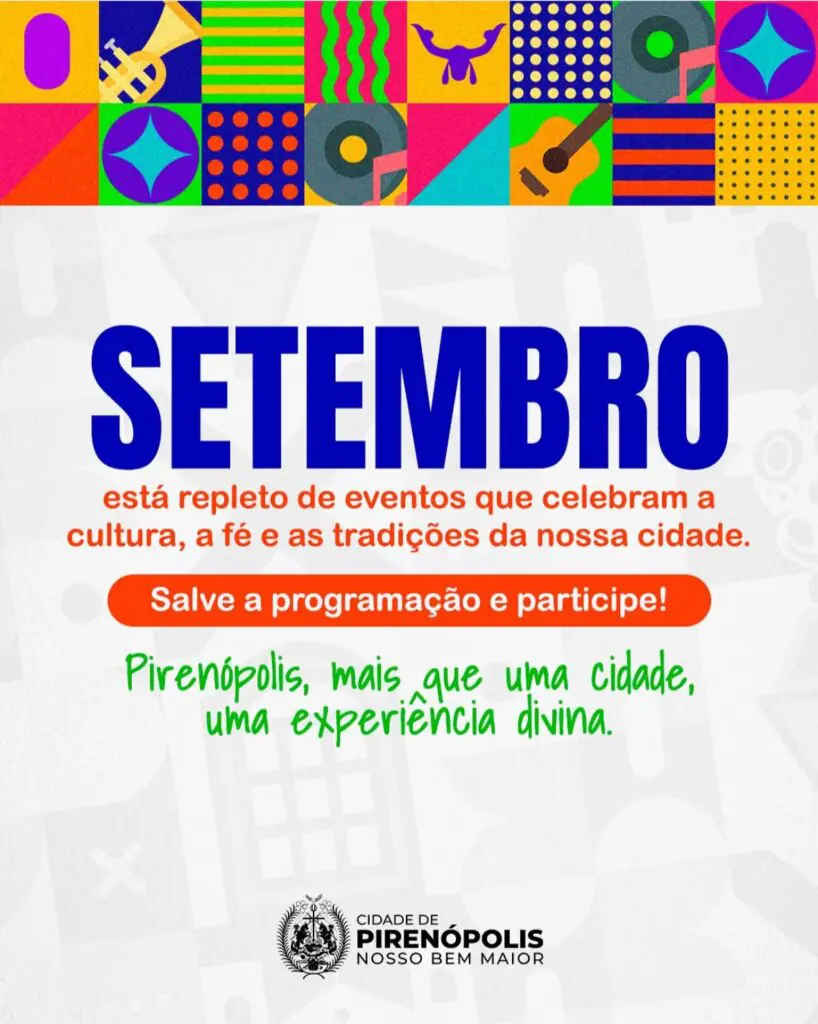 Setembro em Pirenópolis: festivais, fé e tradições movimentam a cidade