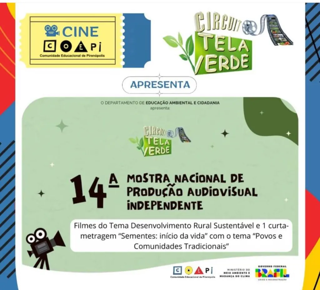Cine COEPi exibe curtas do Circuito Tela Verde na Semana do Cerrado