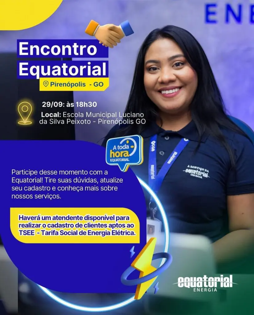 Encontro Equatorial leva atendimento à comunidade em Pirenópolis