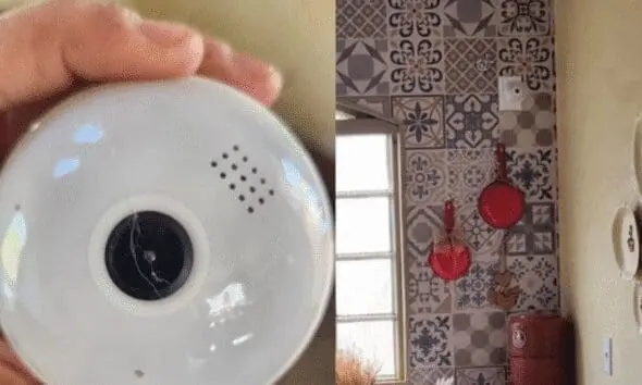 Casal encontra câmera escondida em lâmpada de casa em Pirenópolis Casal encontra câmera escondida em lâmpada de casa em Pirenópolis