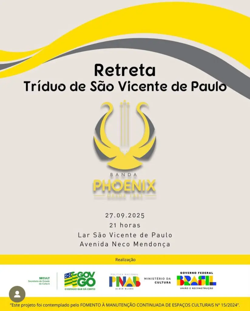 Banda Phoenix encerra Tríduo de São Vicente em Pirenópolis