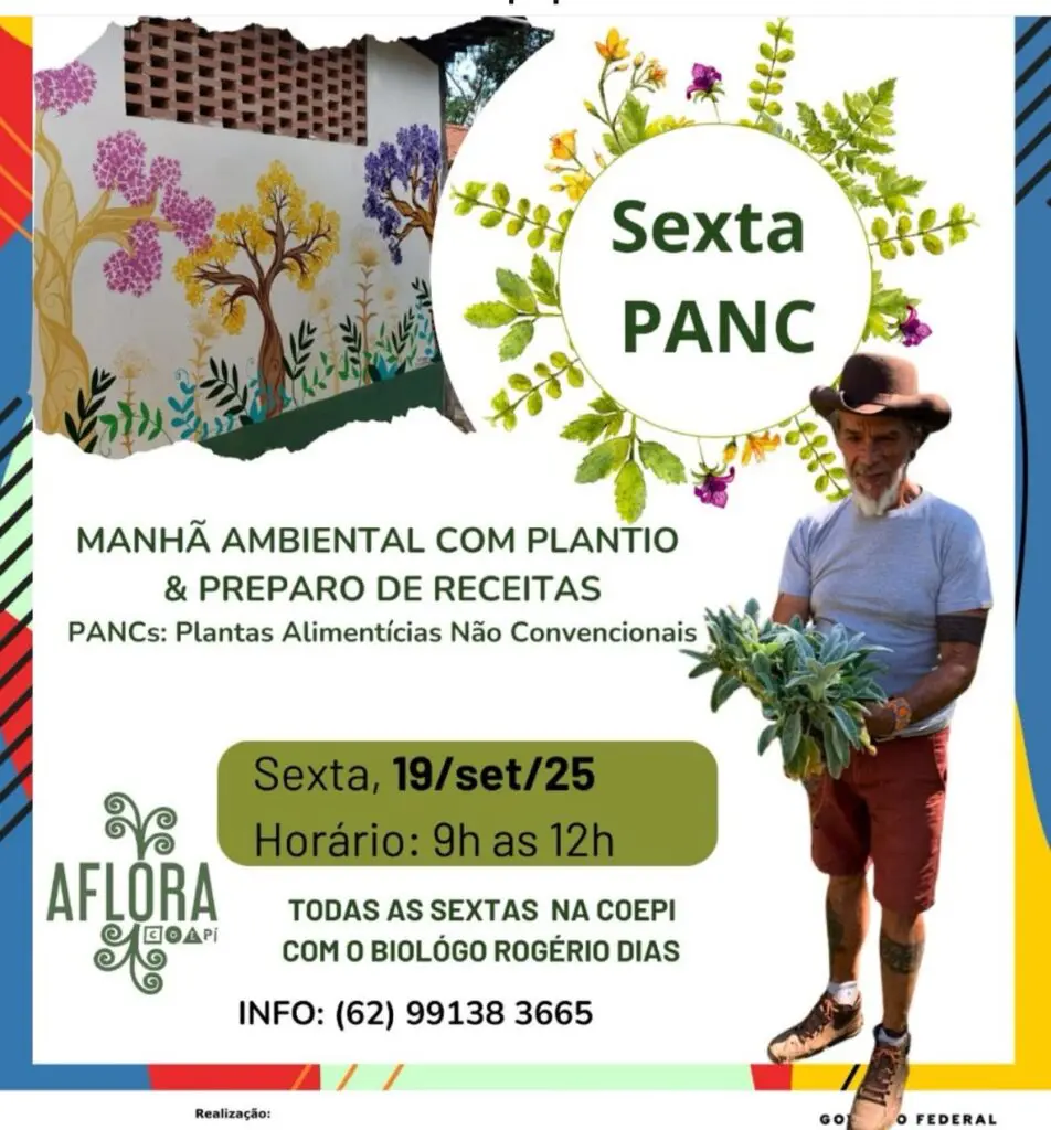 Sexta PANC na COEPi ensina cultivo e receitas com PANCs em Pirenópolis