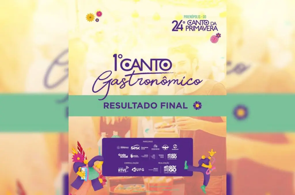 Resultado final do 1º Canto Gastronômico é divulgado