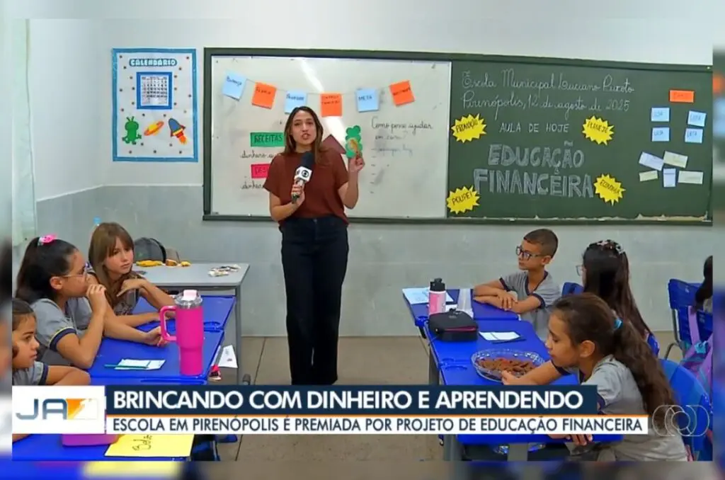 Escola de Piri vence prêmio e brilha na TV Anhanguera