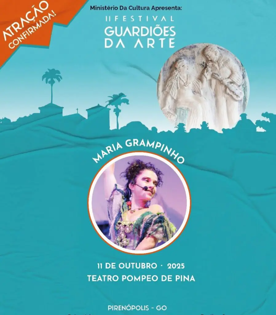 Débora Di Sá confirma Maria Grampinho no Festival Guardiões da Arte