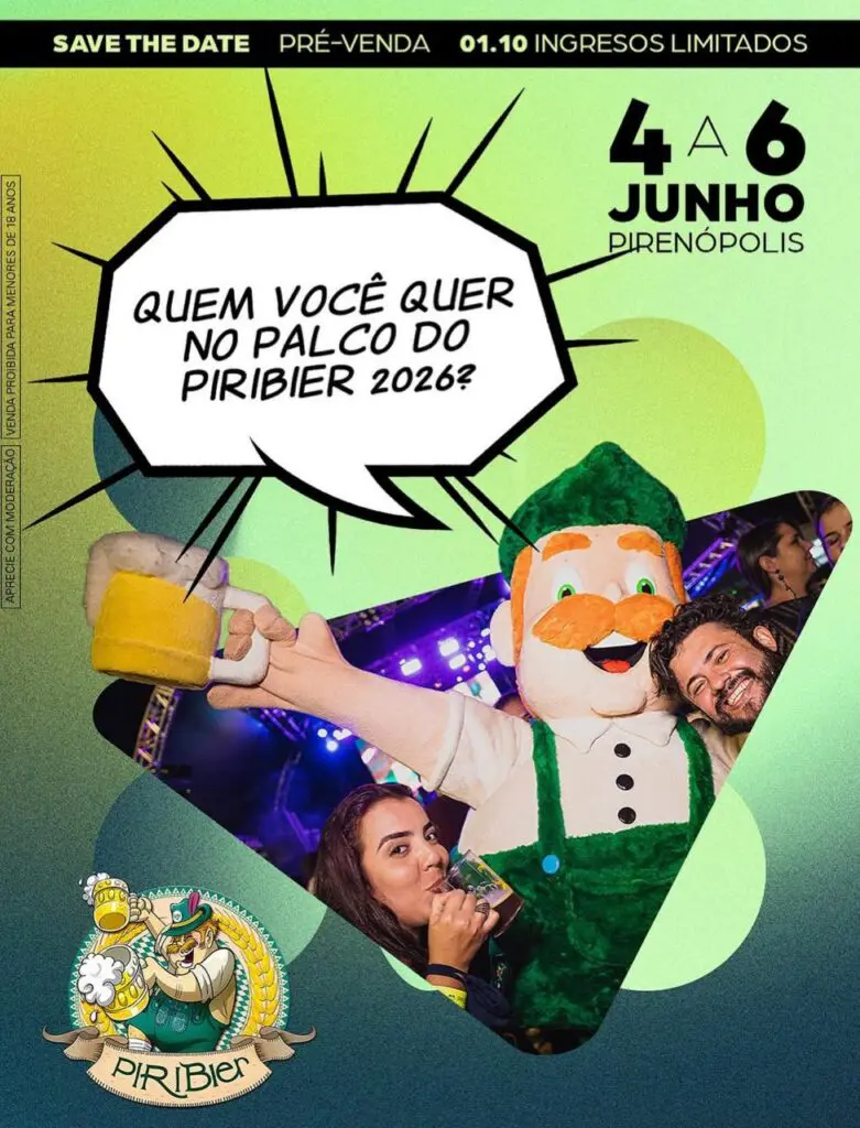 PiriBier 2026 convida público a ajudar a escolher atrações musicais