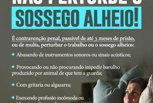 Comunicado Importante! Fiscalização por perturbação do sossego