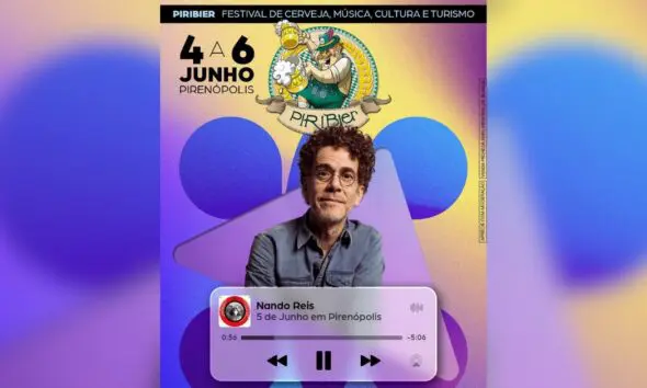 Nando Reis confirmado no PiriBier 2026 em Pirenópolis