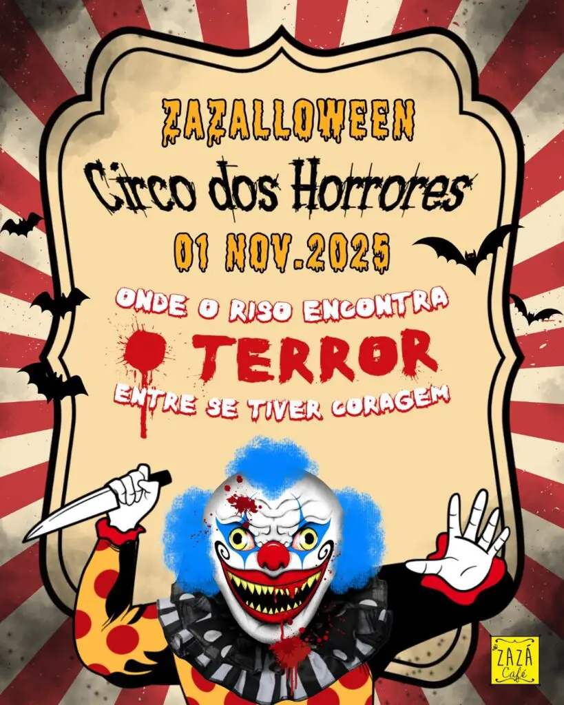 Zazalloween 2025: Circo dos Horrores em Piren&oacute;polis