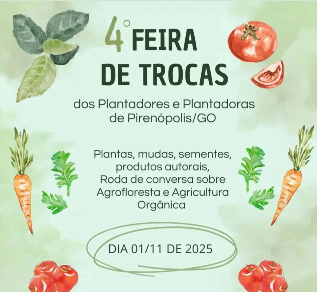 4ª Feira de Trocas reúne plantadores em Pirenópolis, Goiás