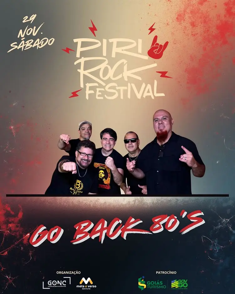 Piri Rock Festival está de volta - Go Back 80s
