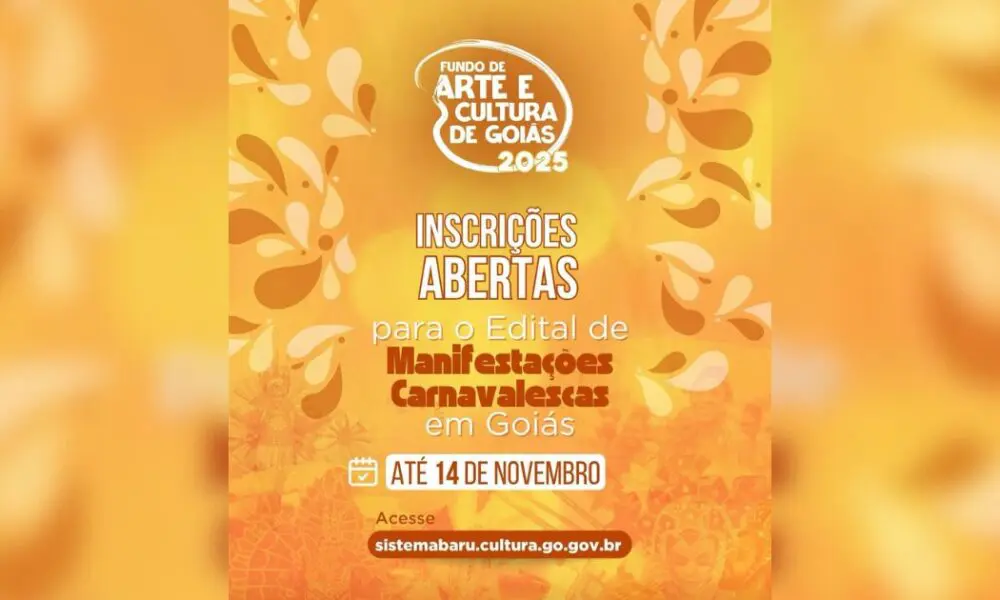 Inscrições abertas para apoio ao Carnaval goiano 2025