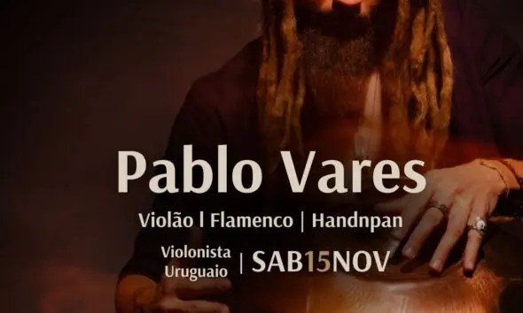 Muzza Jazz Clube recebe Pablo Vares neste sábado em mais uma edição do Jazz na Floresta, unindo violão flamenco, handpan e atmosfera intimista.