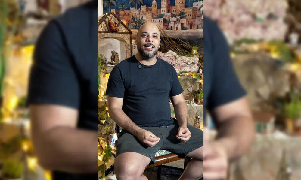 Ronaldo Félix mantém presépio tradicional há 33 anos em Pirenópolis