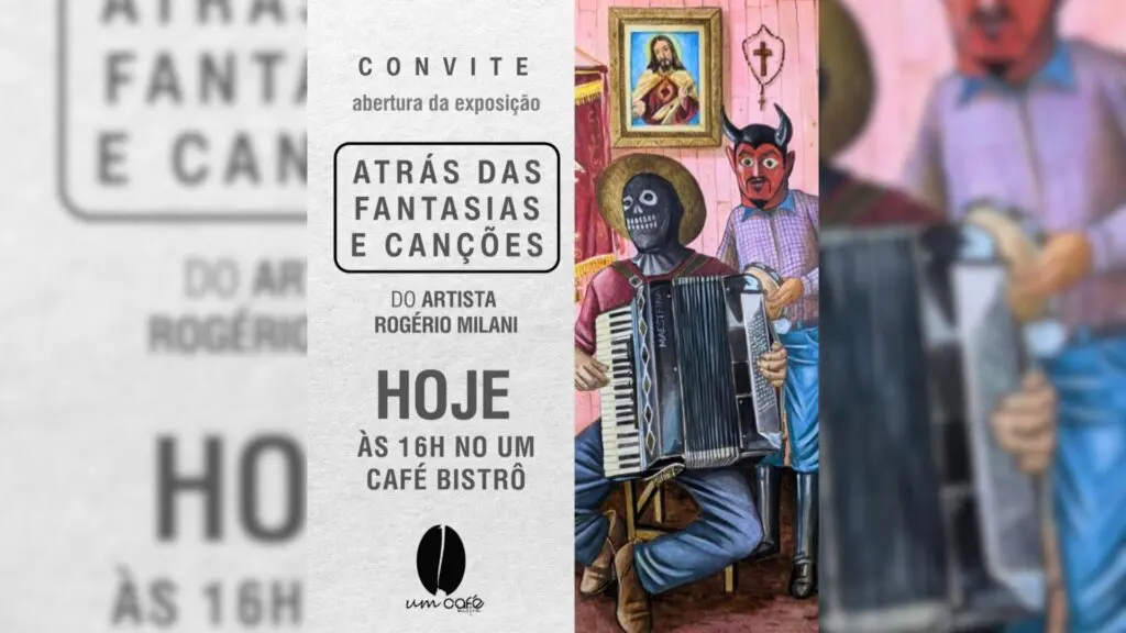 Descubra a Exposição “Atrás das Fantasias e Canções” no Um Café Bistrô