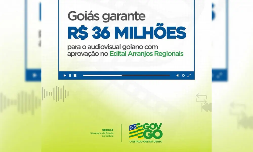 Goiás garante R$ 36 milhões para o audiovisual com edital nacional