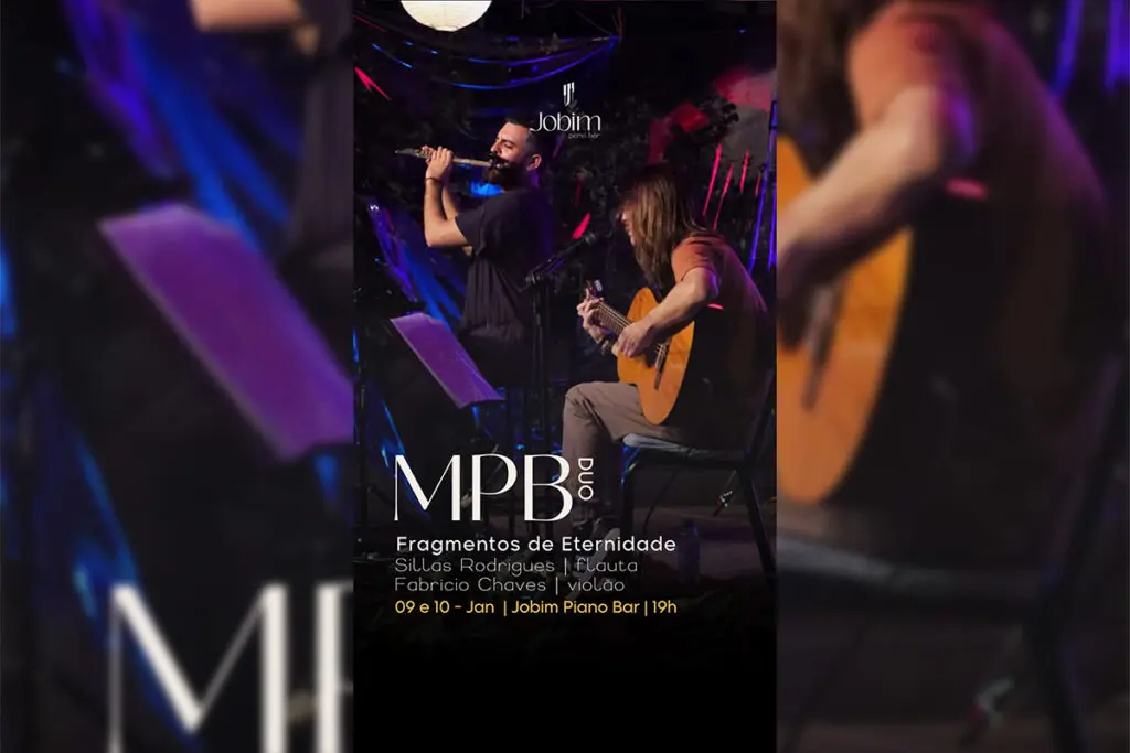 MPB em duo: Jobim Piano Bar recebe “Fragmentos de Eternidade”
