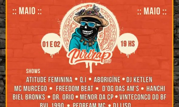 PiriRap 2026: 15 artistas confirmados em Pirenópolis PiriRap 2026: 15 artistas confirmados em Pirenópolis
