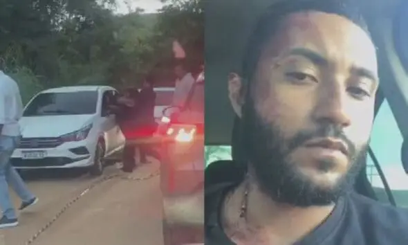 PM foi preso suspeito de agredir motorista em Pirenópolis PM foi preso suspeito de agredir motorista em Pirenópolis