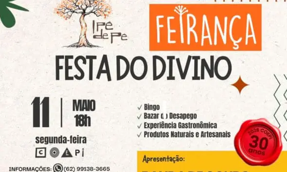 Feirança Festa do Divino: o que acontece dia 11 em Piri