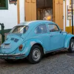 Fusca em Pirenópolis mantém charme nas ruas históricas