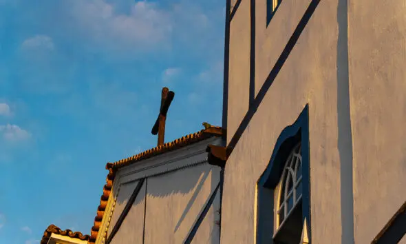 Igreja Matriz Pirenópolis luz e detalhes da fachada
