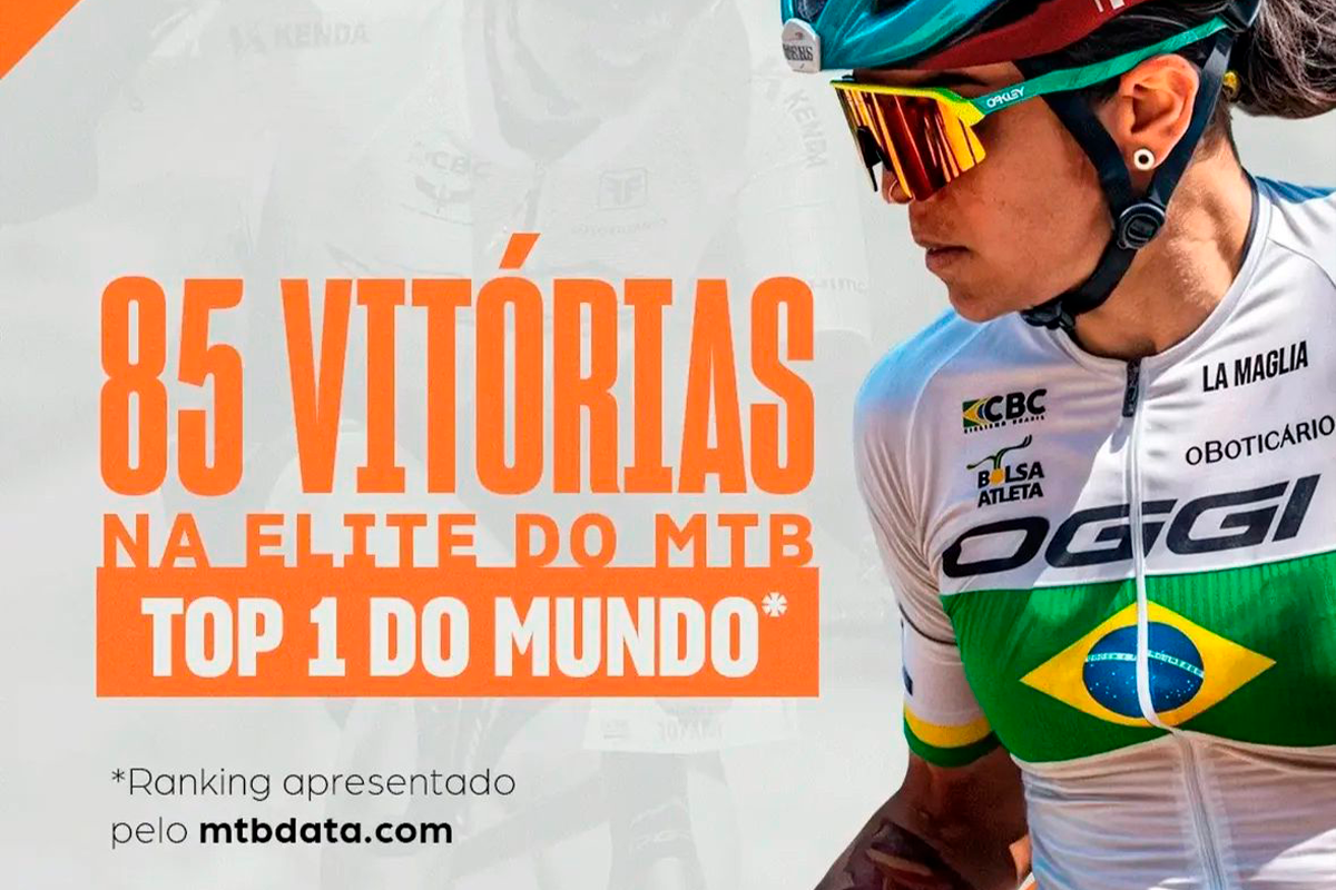 MTB: Pirenopolina Raiza Goulão lidera ranking mundial