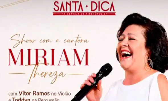 Show Miriam Thereza em Pirenópolis dias 8 e 9 maio Show Miriam Thereza em Pirenópolis dias 8 e 9 maio