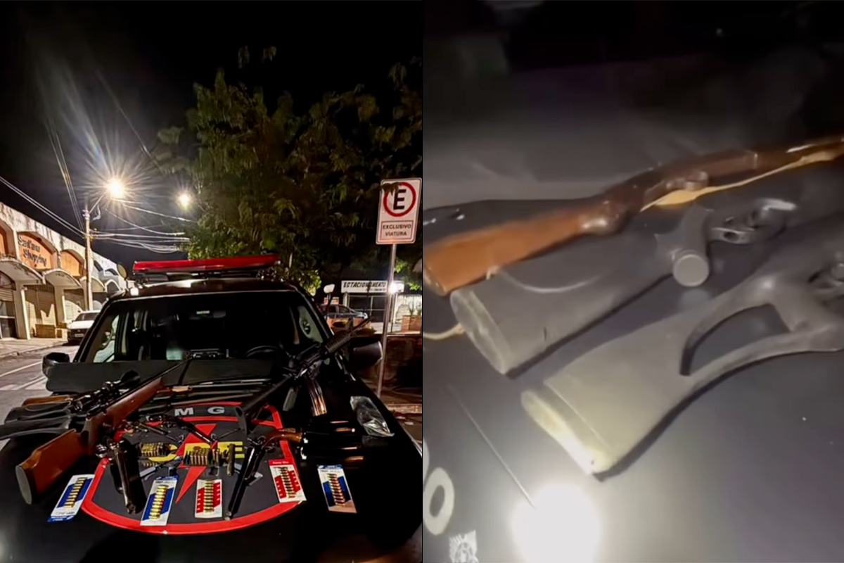 Caça a suspeitos de homicídio leva à apreensão de arsenal de armas em Pirenópolis