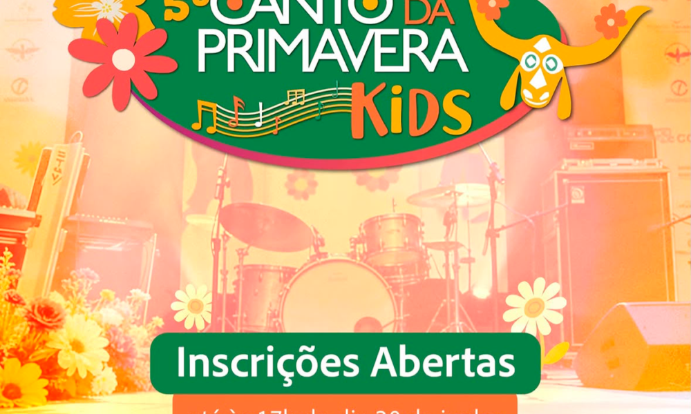 Canto da Primavera Kids abre inscrições para jovens talentos
