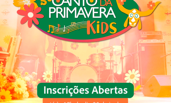 Canto da Primavera Kids abre inscrições para jovens talentos