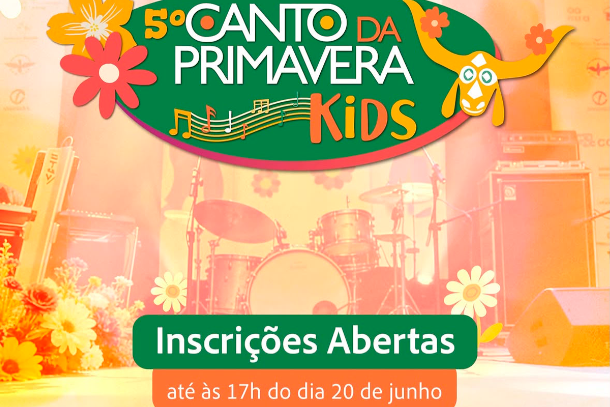 Canto da Primavera Kids abre inscrições para jovens talentos