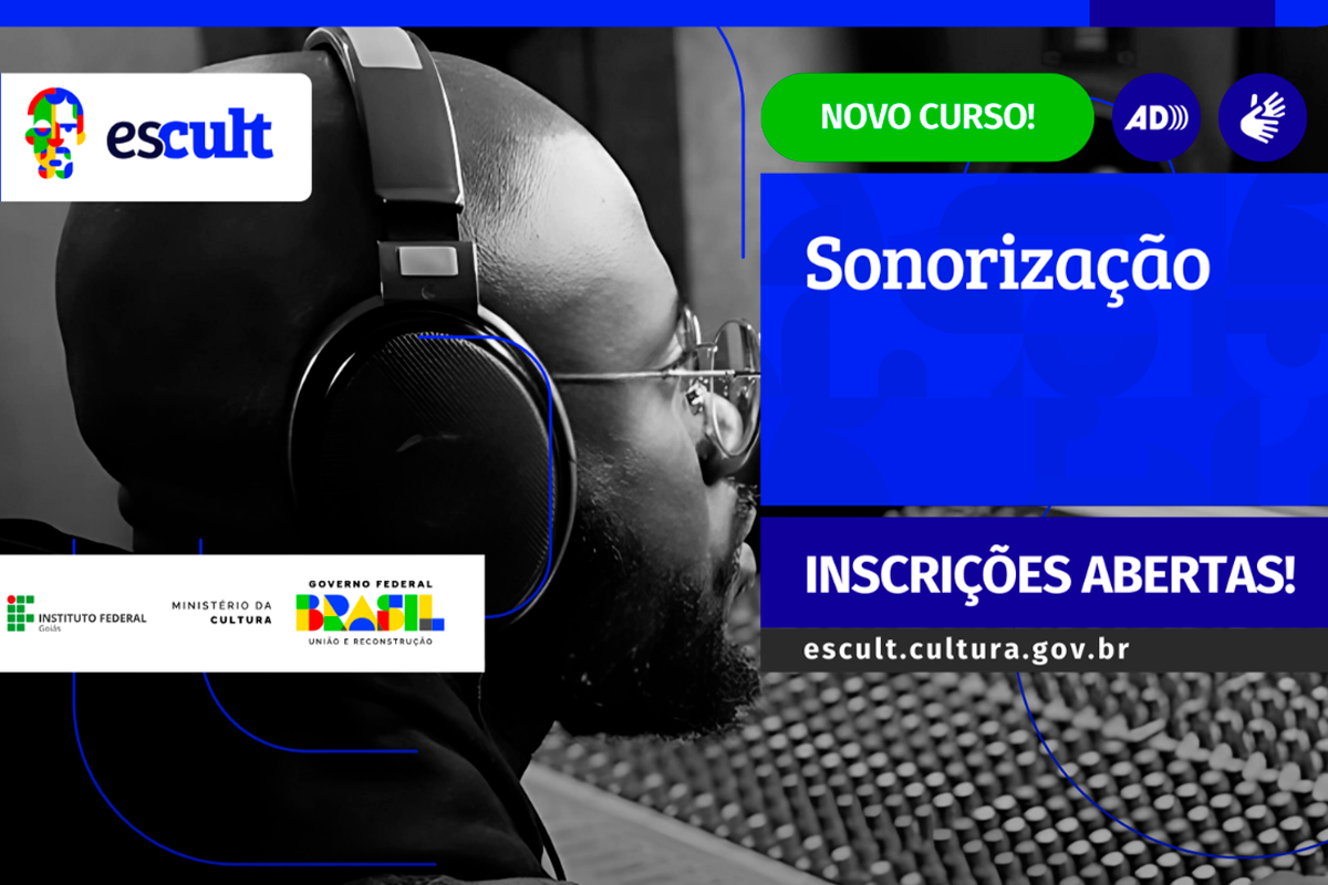 Curso de Sonorização abre inscrições para formação gratuita