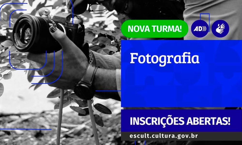 Curso gratuito de fotografia está com inscrições abertas