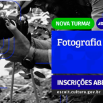 Curso gratuito de fotografia está com inscrições abertas
